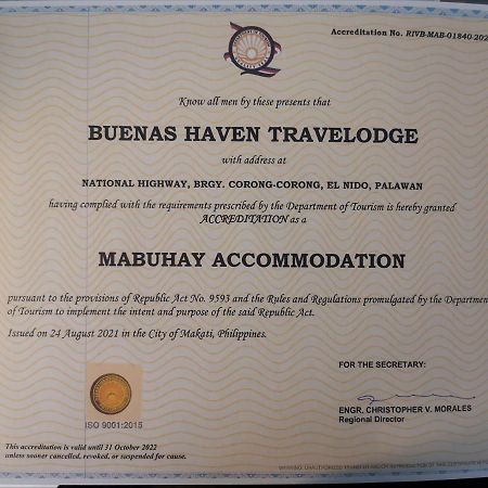 Buena'S Haven Travelodge El Nido Luaran gambar